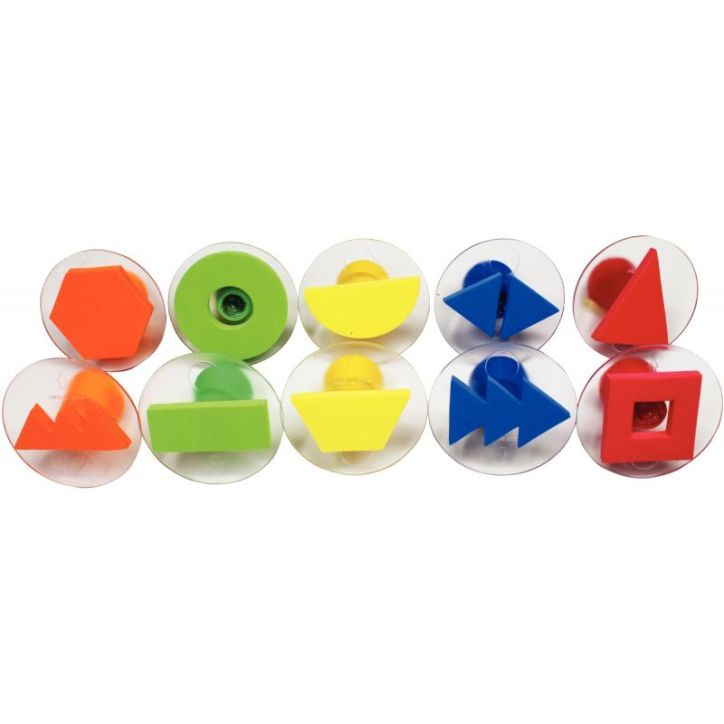 Set de 10 tampons D. 7,5 cm EVA les formes L740001