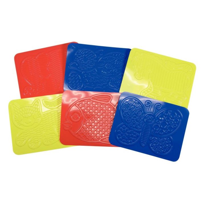 Sachet de 6 plaques à embosser, les animaux 1051004