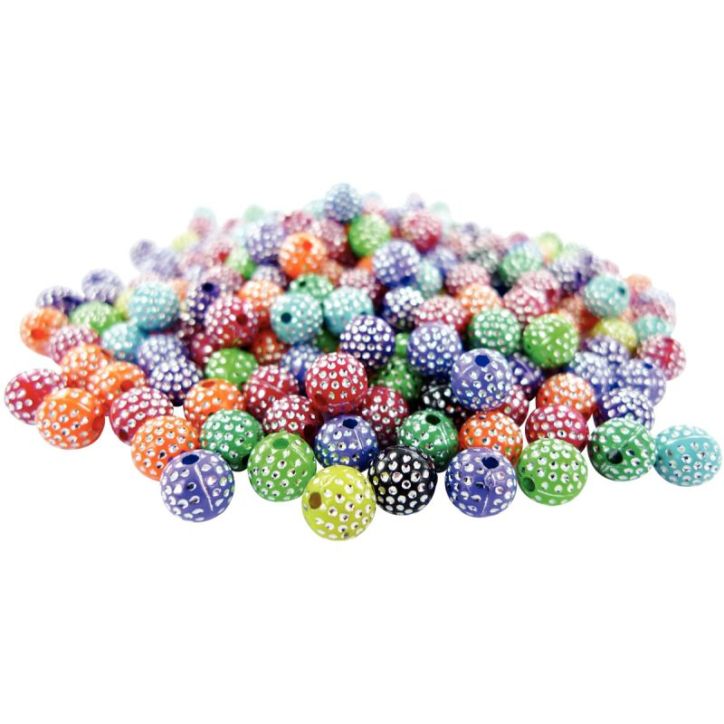 Sac 1000 perles en plastique effet diamentée 1722