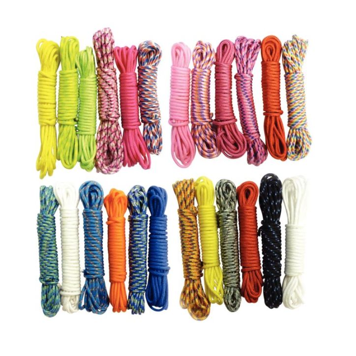 Lot de 24 fils paracorde coloris assortis SC200159