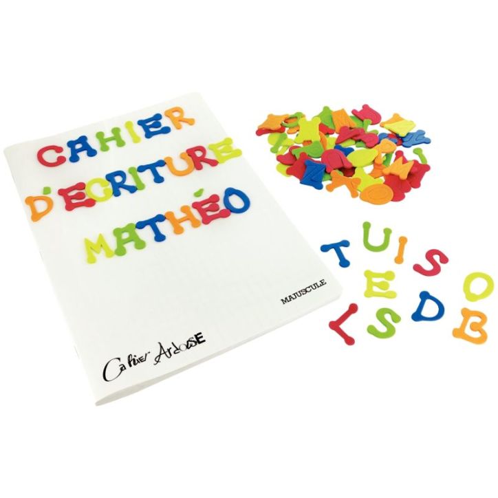 Sachet de 400 gommettes lettres en mousse de caoutchouc adhésives, couleurs assorties 79813 / 1189