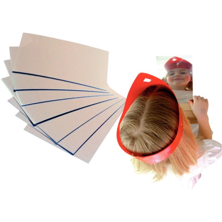 Lot de 8 miroirs en plastique, rectangulaires incassables dimensions : 14x20 cm SH367