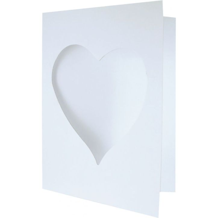 Lot de 10 cadres photo découpe forme coeur CAC10