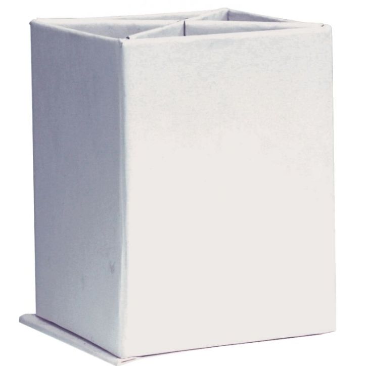 Lot de 10 pots à crayons en carton blanc 102307MDX10 DECOPATCH