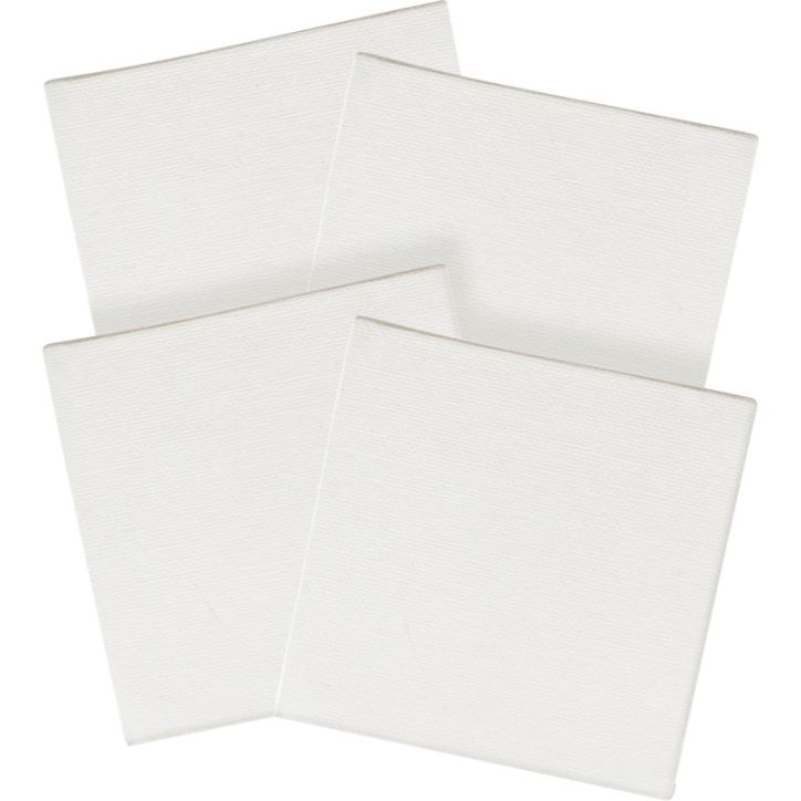 Lot de 4 cartons entoilés 10x10 cm 5263