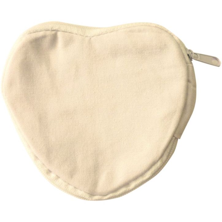 Lot de 6 porte-monnaies coeur en coton 193011