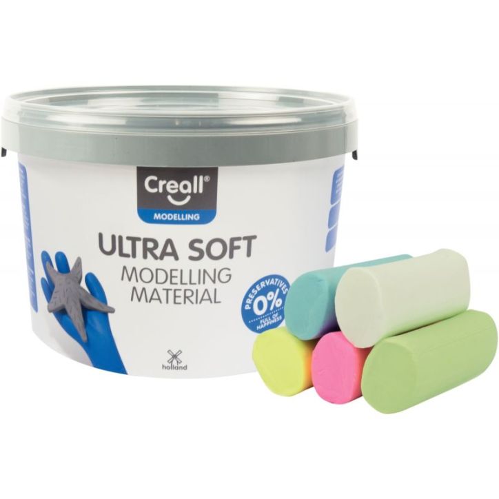 Seau 1.1 kg pate modeler soft pastel 25935