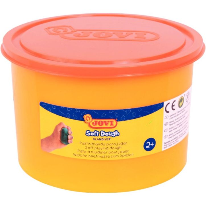 Pot de 460 grammes de pâte à jouer Blandiver orange 46007 JOVI