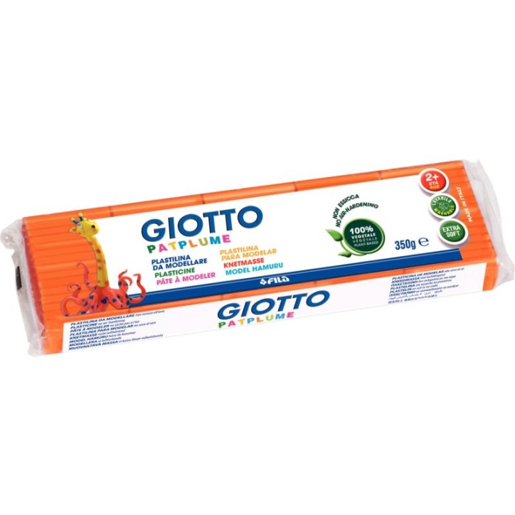 Pain de 350G de pâte à modeler Pat'Plume orange F51011000 PATPLUME GIOTTO