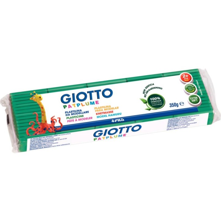 Pain de 350G de pâte à modeler Pat'Plume vert foncé F51010400 PATPLUME GIOTTO