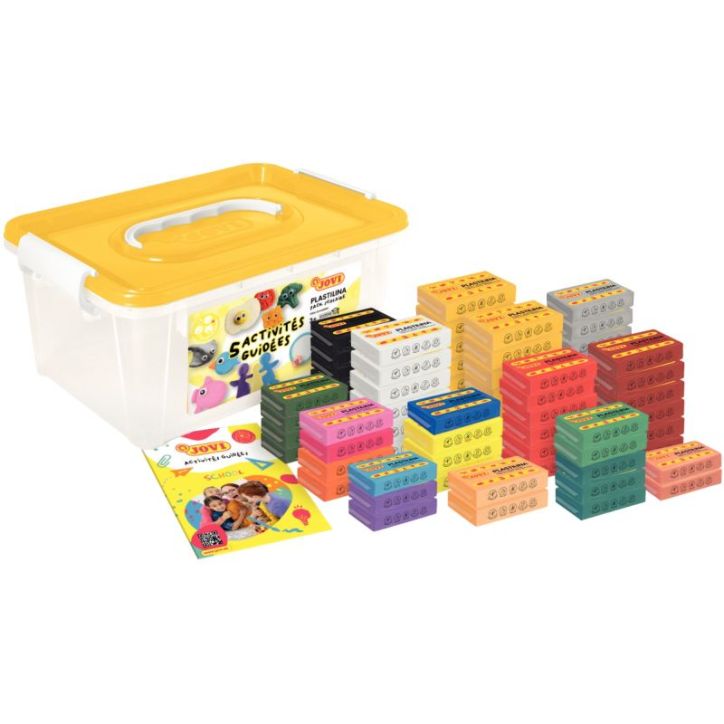 Pack 68x50g plastilina coloris assortis 2501 JOVI