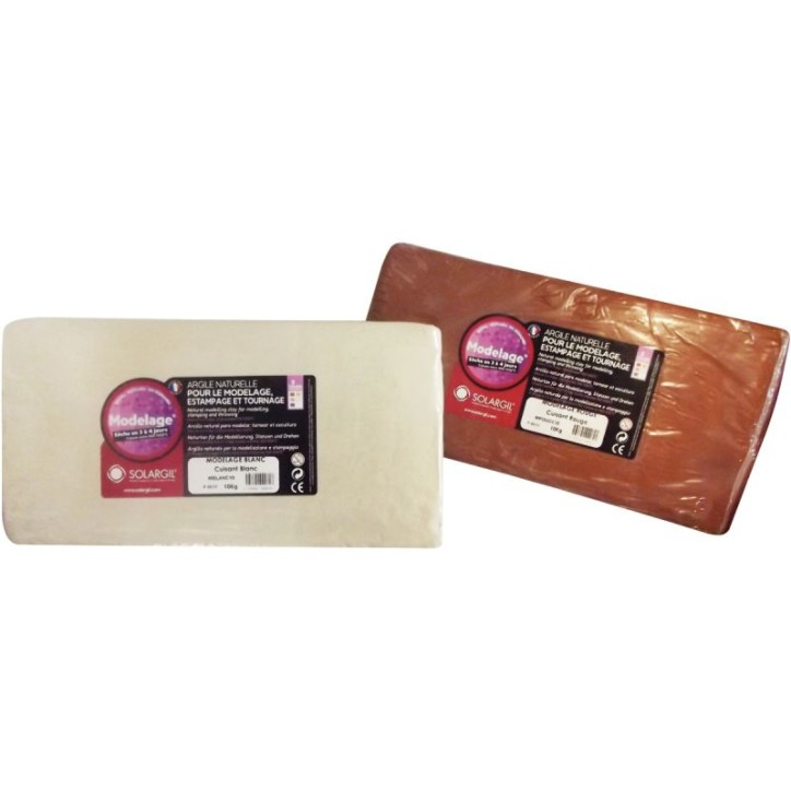 Sac de 10 kg d'argile naturelle rouge pour modelage FMROUGE10