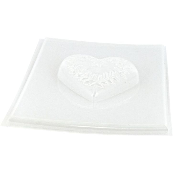 Lot de 3 moules pour savon forme coeur 200502