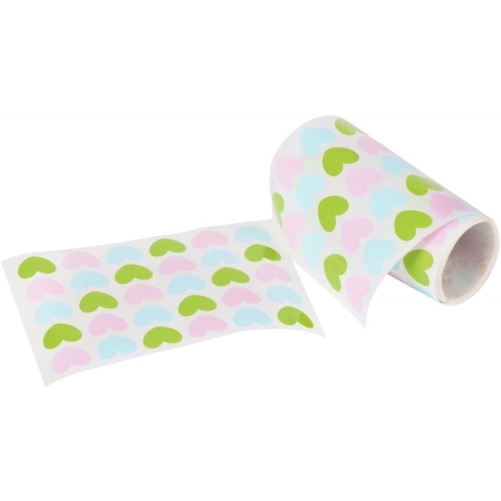 Rouleau de 900 gommettes adhésives curs diamètre 20 mm couleurs assorties 16796 APLI