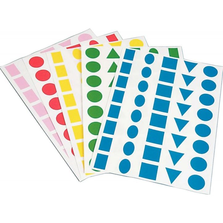 Pochette de 1440 maxi gommettes formes géométriques assorties MAJ/1200 CLEOPATRE