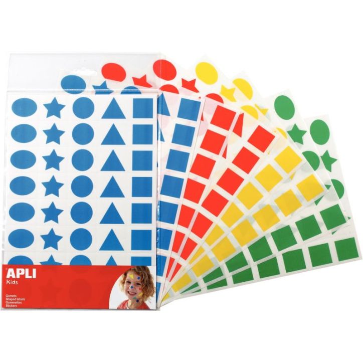 Pochette de 320 Maxi gommettes géométriques 119312 AGIPA