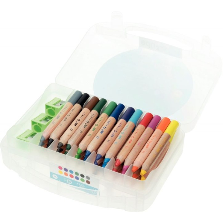 Boîte de 36 crayons de couleur First + 3 tailles-crayons 1614036 EAGLE KREA