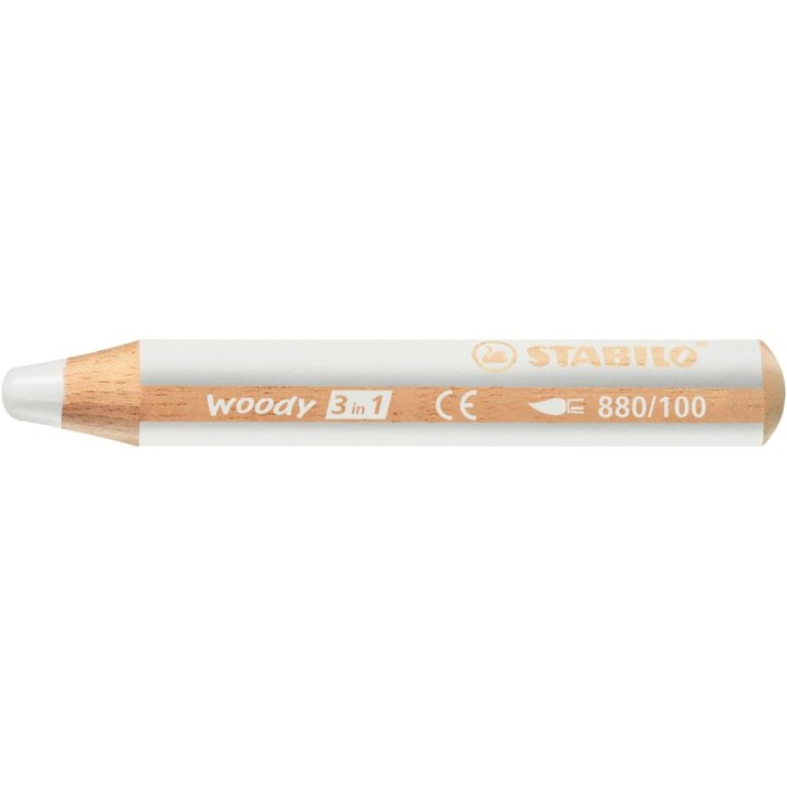 Crayon de couleur Woody blanc 880/100 STABILO