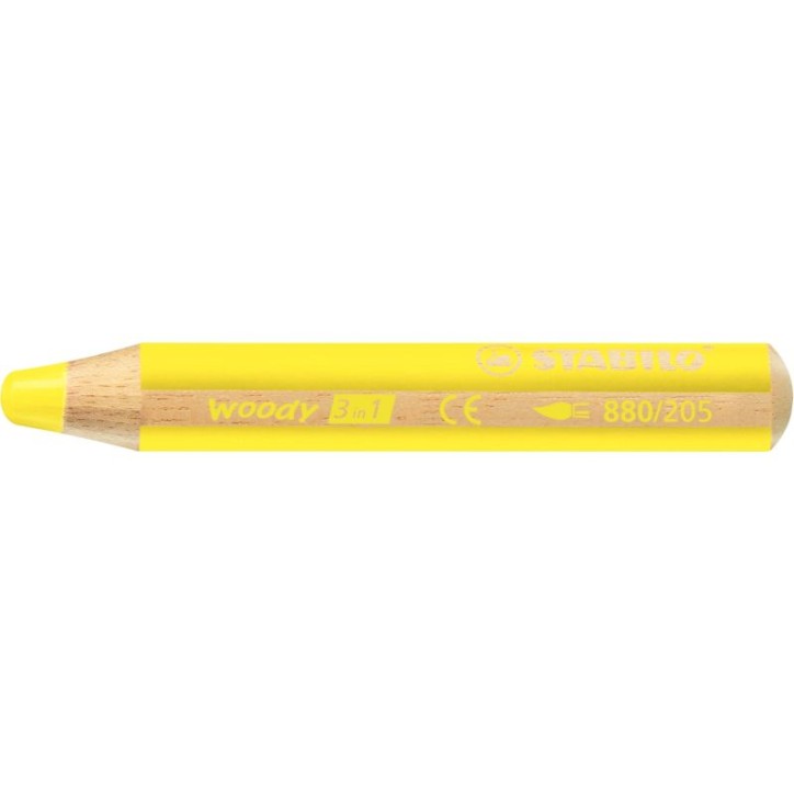 Crayon de couleur Woody jaune 880/205 STABILO