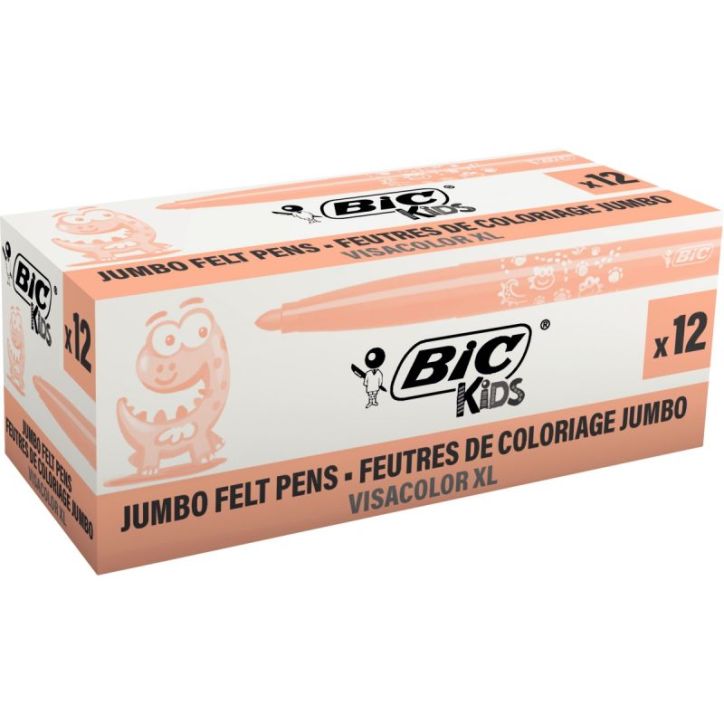 Boîte de 12 feutres Visacolor 1161 chair 8289904 VISACOLOR BIC