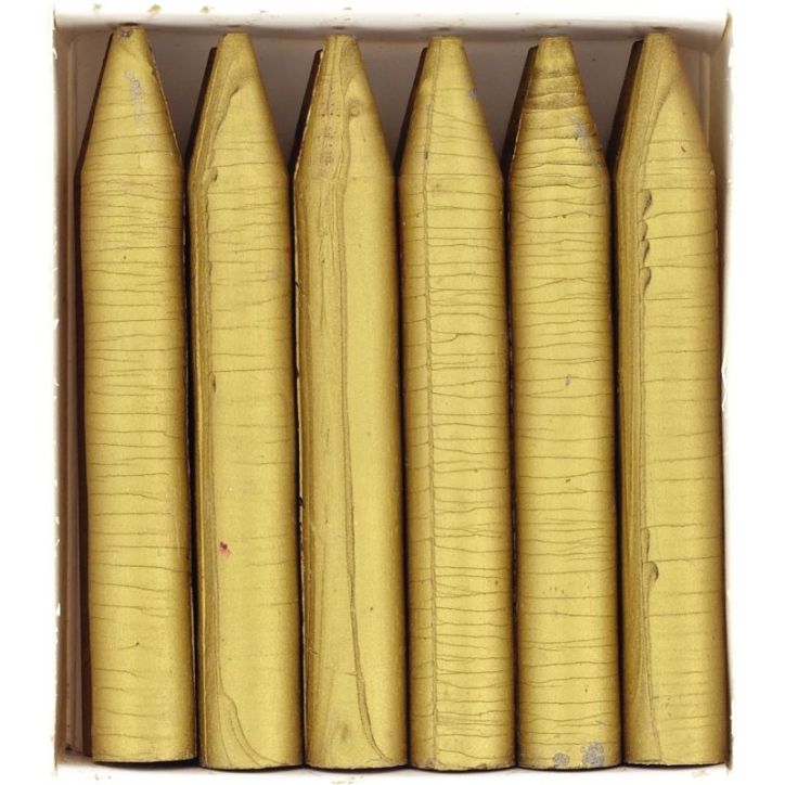 Boîte de 12 craies cire or MAG+74/12