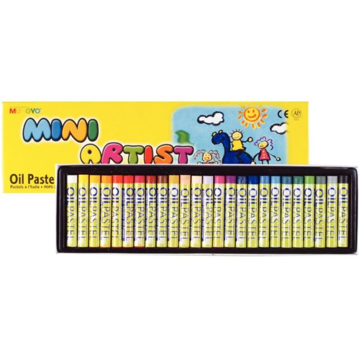 Boîte de 25 craies pastels à l'huile Mini Artist MOPS25 CRAY-PAS