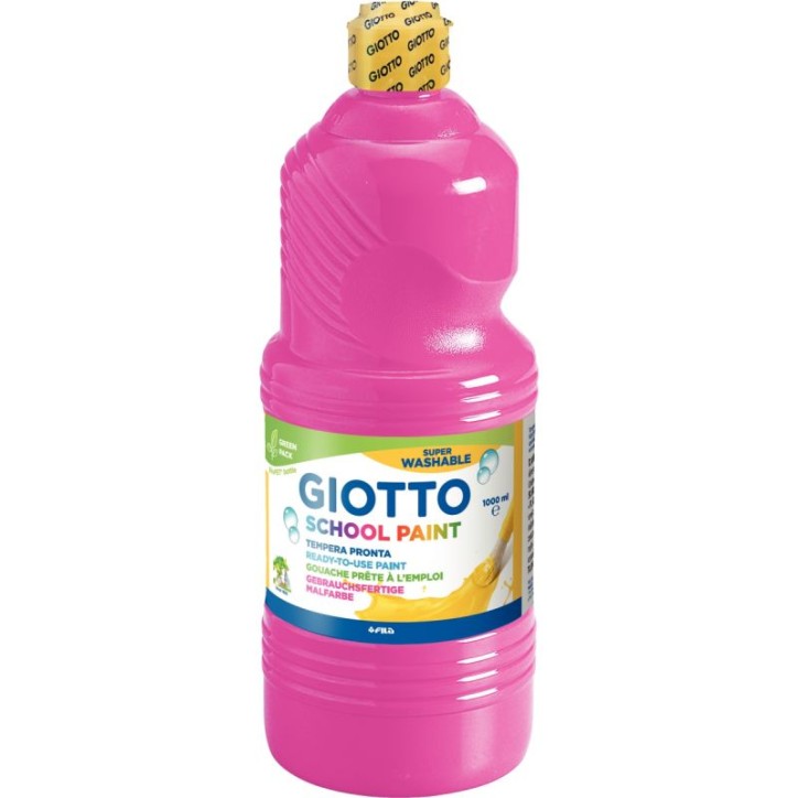Flacon de 1 Litre de gouache liquide lavable GIOTTO magenta F535510 GIOTTO