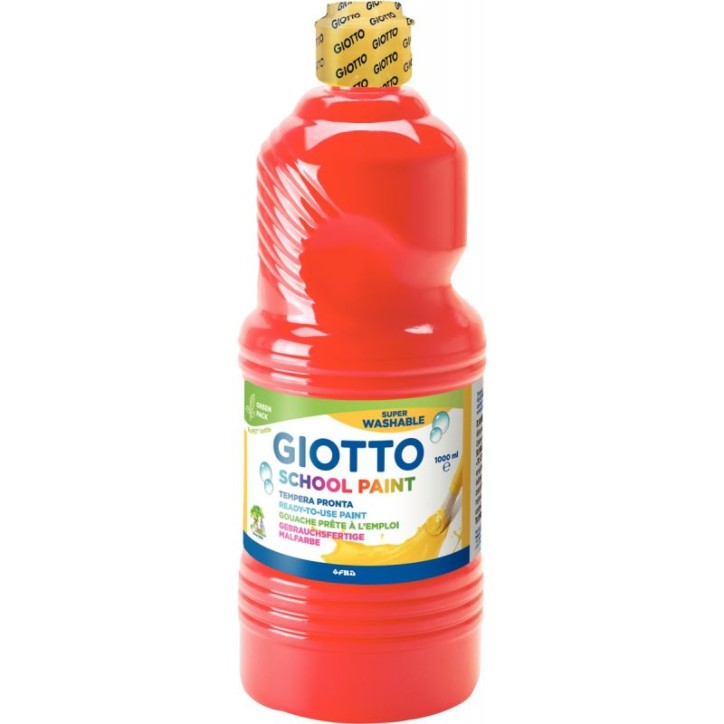 Flacon de 1 Litre de gouache liquide lavable GIOTTO rouge F535508 GIOTTO