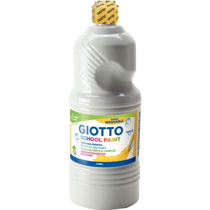 Flacon de 1 Litre de gouache liquide lavable GIOTTO blanc F535501 GIOTTO