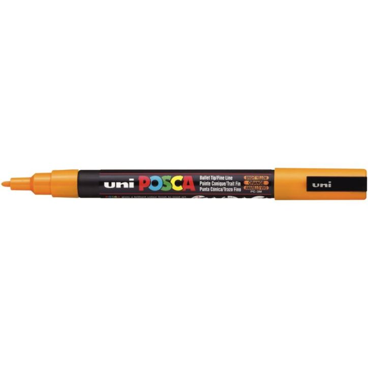 Marqueur pointe fine conique orange PC3M O POSCA UNIBALL