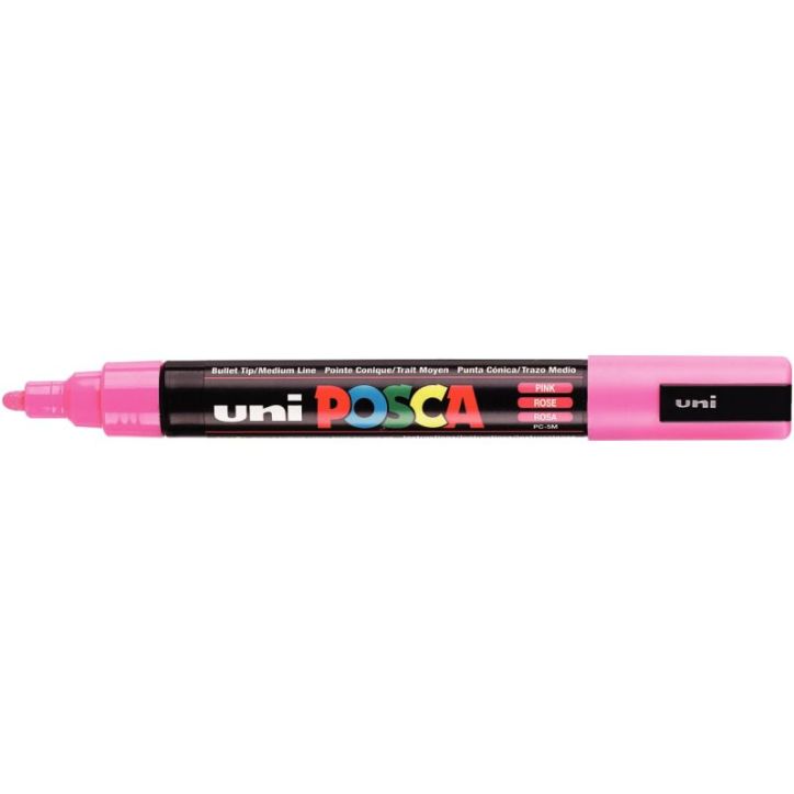 Marqueur pointe moyenne conique rose PC5M RE POSCA UNIBALL