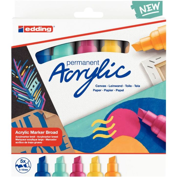 Boite de 5 marqueurs peinture E-5000 Abstract 4-5000-5-999 EDDING