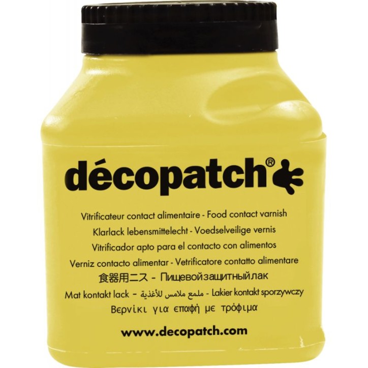 Pot de 180ml de vernis contact alimentaire VAAL180AC DECOPATCH