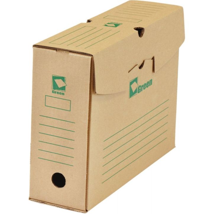 Paquet de 25 boîtes archives 34x25 dos de 10 GREEN 61893