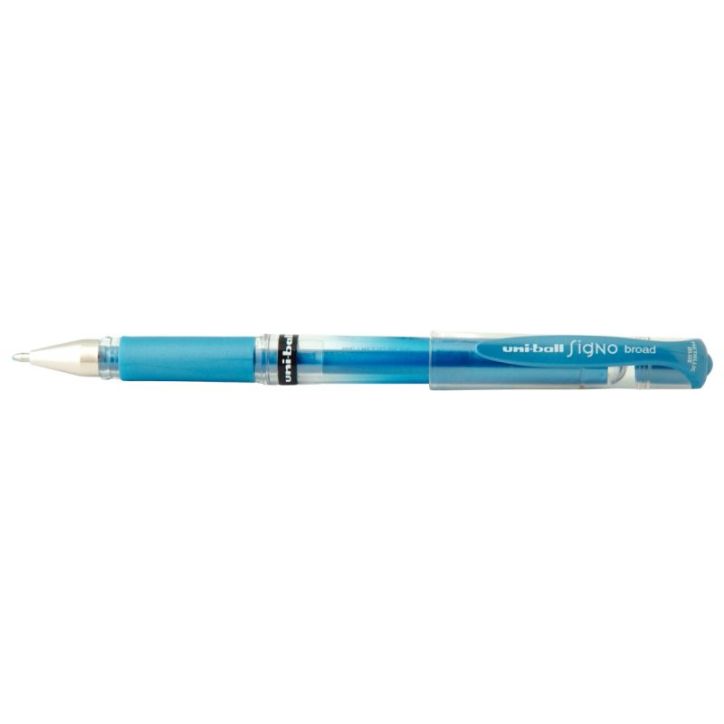 Stylo Uni Signo Broad bleu métal UM153 BM UNIBALL