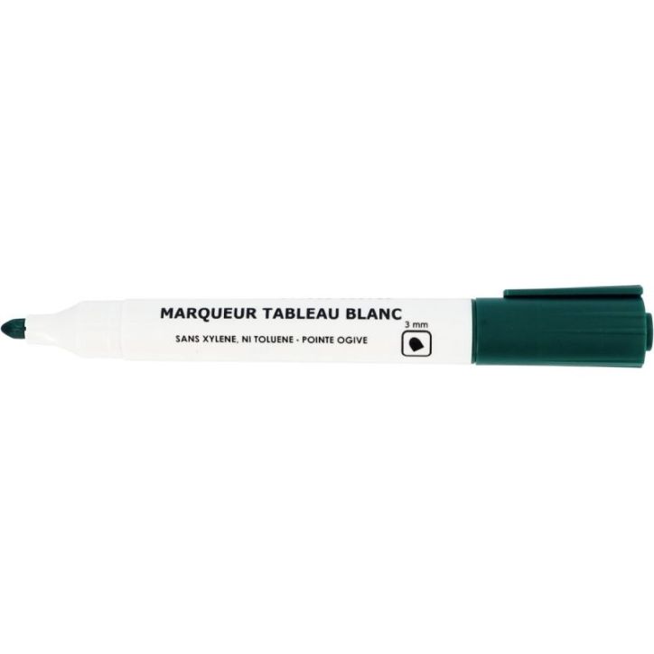 Marqueur tableau blanc pointe ogive 3mm vert 28218
