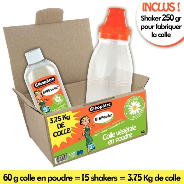 Kit de 60g de colle en poudre avec shakeur BGP60+SHK