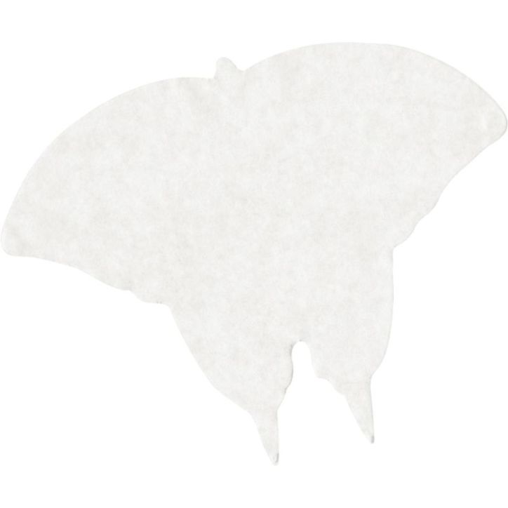 Sachet de 48 papillons en papier diffuseur blanc format 23 x 18 cm 1111001