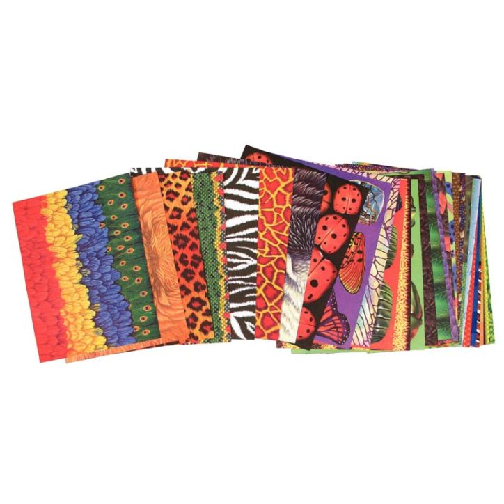 Paquet de 96 feuilles en papier motifs animaux assortis 74 grammes 1131817