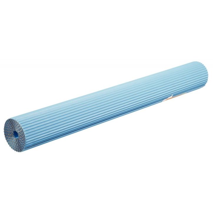 Rouleau de carton ondulé 2 x 0,70 cm couleur bleu ciel 451027C MAILDOR CLAIREFONTAINE