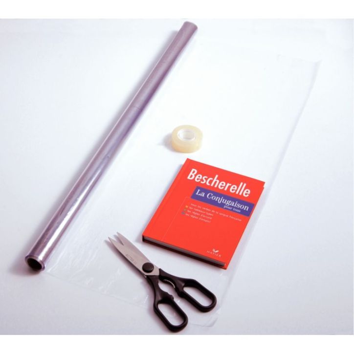 Rouleau en plastique incolore, qualité supérieure PVC 50x0,70 m épaisseur : 9/100è 1200404