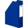 OXFORD Porte-revues en PVC soudé, dos de 7 cm 32x24cm, livré a plat. Coloris Bleu foncé