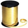 Bobine de 250m de longueur sur 7 mm de largeur de bolduc lisse or métallisé 602075C
